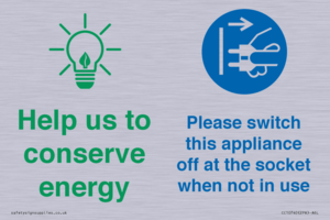 Help us to conserve energy - Unplug the kettle when finished